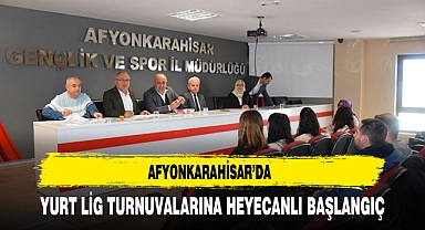 AFYONKARAHİSAR’DA YURT LİG TURNUVALARINA HEYECANLI BAŞLANGIÇ