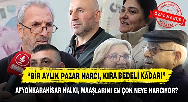 Afyonkarahisar Halkı, Maaşlarını En Çok Neye Harcıyor?