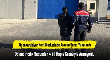 Afyonkarahisar Kent Merkezinde Aranan Şahıs Yakalandı