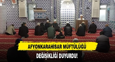 AFYONKARAHİSAR MÜFTÜLÜĞÜ DEĞİŞİKLİĞİ DUYURDU!