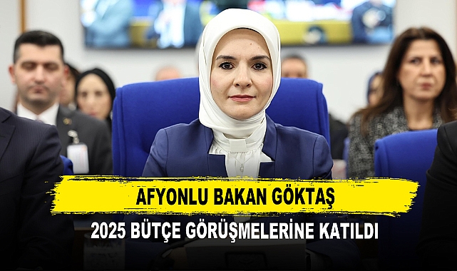 Afyonlu Bakan Göktaş 2025 Bütçe Görüşmelerine Katıldı