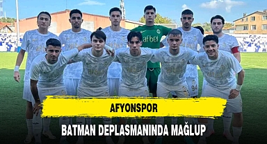 AFYONSPOR, BATMAN DEPLASMANINDA MAĞLUP