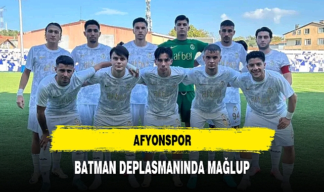 AFYONSPOR, BATMAN DEPLASMANINDA MAĞLUP
