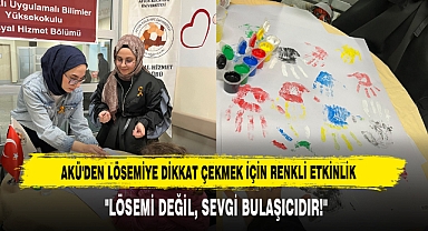 AKÜ’den Lösemiye Dikkat Çekmek İçin Renkli Etkinlik