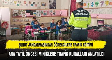 Ara Tatil Öncesi Miniklere Trafik Kuralları Anlatıldı