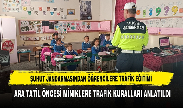 Ara Tatil Öncesi Miniklere Trafik Kuralları Anlatıldı