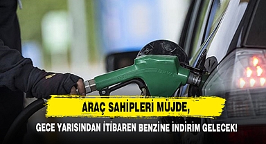 Araç Sahipleri Müjde, Gece Yarısından İtibaren Benzine İndirim Gelecek!