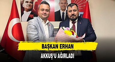 BAŞKAN ERHAN, AKKUŞ'U AĞIRLADI