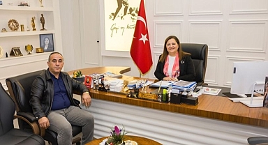 BAŞKAN KÖKSAL, FATİH MAHALLESİ MUHTARINI AĞIRLADI