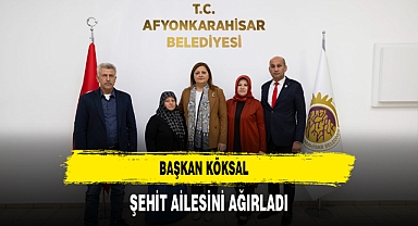Başkan Köksal Şehit Ailesini Ağırladı