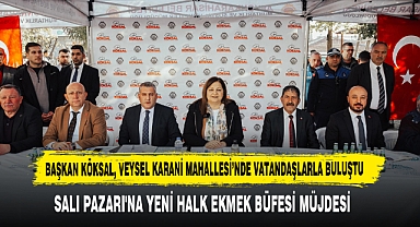 Başkan Köksal, Veysel Karani Mahallesi’nde Vatandaşlarla Buluştu
