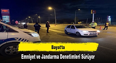 Bayat'ta Emniyet ve Jandarma Denetimleri Sürüyor