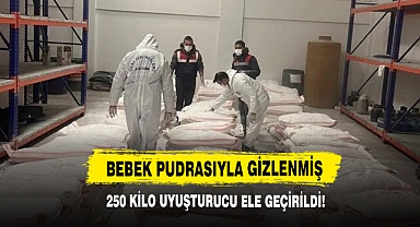 Bebek Pudrasıyla Gizlenmiş 250 Kilo Uyuşturucu Ele Geçirildi!