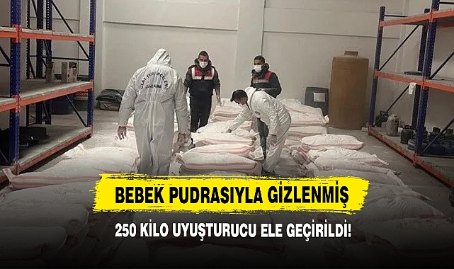 Bebek Pudrasıyla Gizlenmiş 250 Kilo Uyuşturucu Ele Geçirildi!