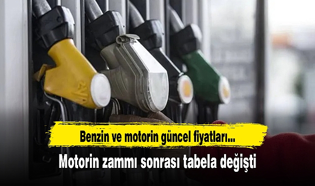 Benzin ve motorin güncel fiyatları
