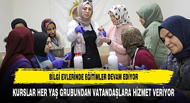 Bilgi Evlerinde Eğitimler Devam Ediyor