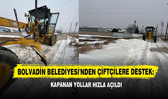 Bolvadin Belediyesi'nden Çiftçilere Destek: Kapanan Yollar Hızla Açıldı