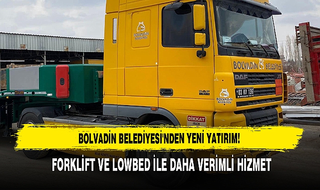Bolvadin Belediyesi’nden Yeni Yatırımlar!
