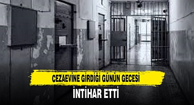 CEZAEVİNE GİRDİĞİ GÜNÜN GECESİ İNTİHAR ETTİ