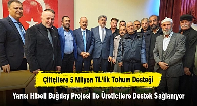 Çiftçilere 5 Milyon TL’lik Tohum Desteği: Yarısı Hibeli Buğday Projesi ile Üreticilere Destek Sağlanıyor