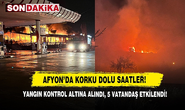 Ciğerci Ahmet'teki Yangın Kontrol Altına Alınmaya Çalışılıyor, 5 Vatandaş Etkilendi!