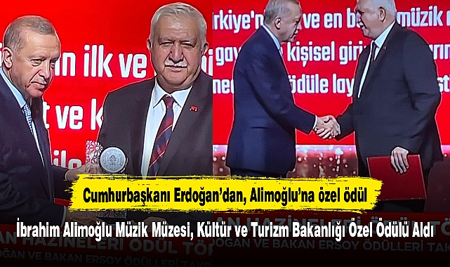 Cumhurbaşkanı Erdoğan'dan, Alimoğlu'na özel ödül