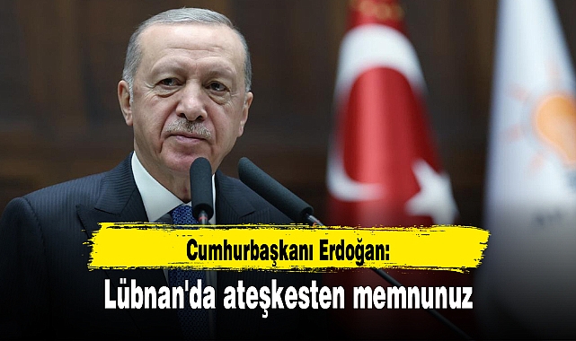 Cumhurbaşkanı Erdoğan: Lübnan'da ateşkesten memnunuz