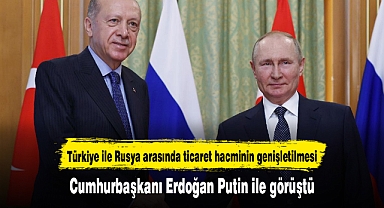 Cumhurbaşkanı Erdoğan Putin ile görüştü