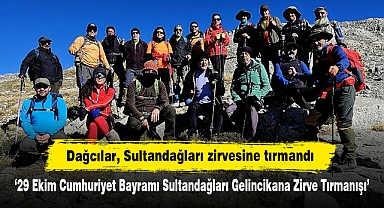 Dağcılar, Sultandağları zirvesine tırmandı