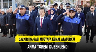 DAZKIRI’DA GAZİ MUSTAFA KEMAL ATATÜRK’Ü ANMA TÖRENİ DÜZENLENDİ