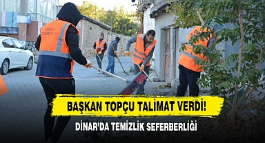 Dinar’da Temizlik Seferberliği