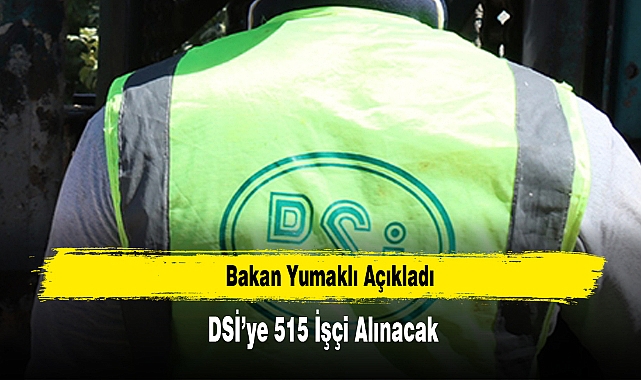 DSİ'ye 515 İşçi Alınacak