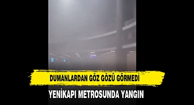 Dumanlardan Göz Gözü Görmedi Yenikapı Metrosunda Yangın