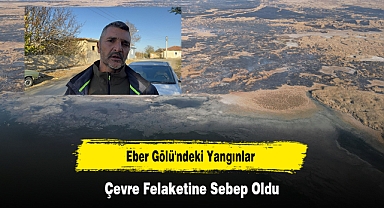 Eber Gölü'ndeki Yangınlar Çevre Felaketine Sebep Oldu