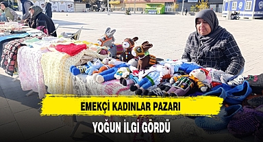 EMEKÇİ KADINLAR PAZARI YOĞUN İLGİ GÖRDÜ