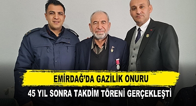 Emirdağ’da Gazilik Onuru 45 Yıl Sonra Takdim Töreni Gerçekleşti