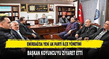 Emirdağ'da Yeni AK Parti İlçe Yönetimi Başkan Koyuncu'yu Ziyaret Etti