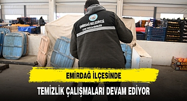 EMİRDAĞ İLÇESİNDE TEMİZLİK ÇALIŞMALARI DEVAM EDİYOR