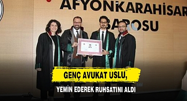 Genç Avukat Uslu, Yemin Ederek Ruhsatını Aldı