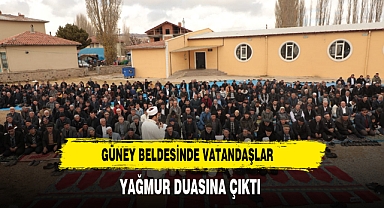 Güney Beldesinde Vatandaşlar Yağmur Duasına Çıktı