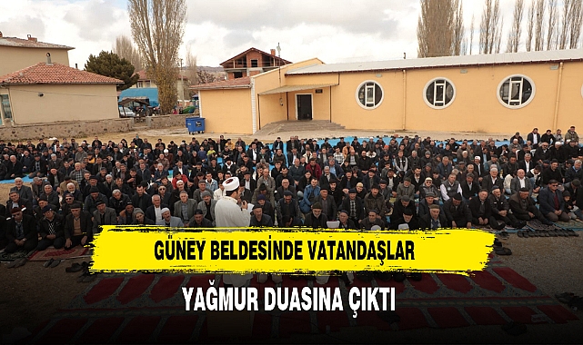 Güney Beldesinde Vatandaşlar Yağmur Duasına Çıktı