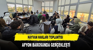 Hayvan Hakları Toplantısı Afyon Barosunda Gerçekleşti