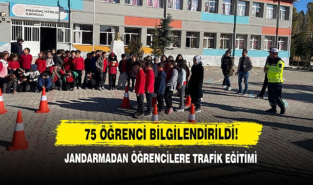 Jandarmadan Öğrencilere Trafik Eğitimi