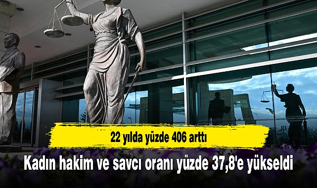 Kadın hakim ve savcı oranı yüzde 37,8'e yükseldi