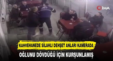KAHVEHANEDE SİLAHLI DEHŞET ANLARI KAMERADA