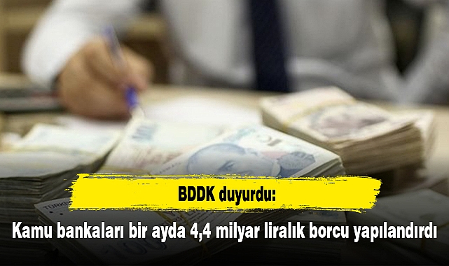 Kamu bankaları bir ayda 4,4 milyar liralık borcu yapılandırdı