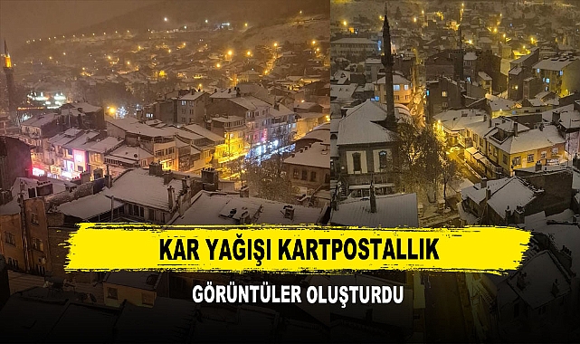 Kar Yağışı Kartpostallık Görüntüler Oluşturdu