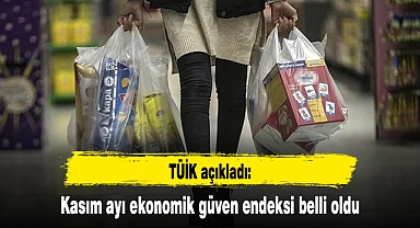 Kasım ayı ekonomik güven endeksi belli oldu