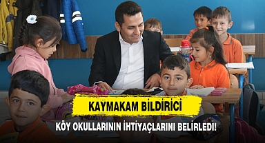 Kaymakam Bildirici, Köy Okullarının İhtiyaçlarını Belirledi!