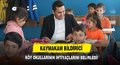 Kaymakam Bildirici, Köy Okullarının İhtiyaçlarını Belirledi!